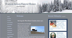 Desktop Screenshot of evansonjensenfuneralhome.com